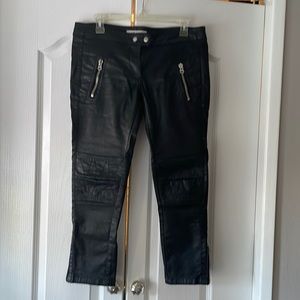 Isabel Marant Pour H&M waxed crop moto pants.